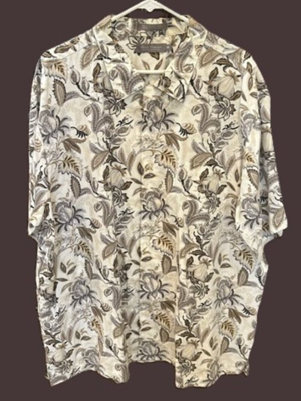 Daniel Cremieux Floral Paisley Short Sleeve Button Down Shirt